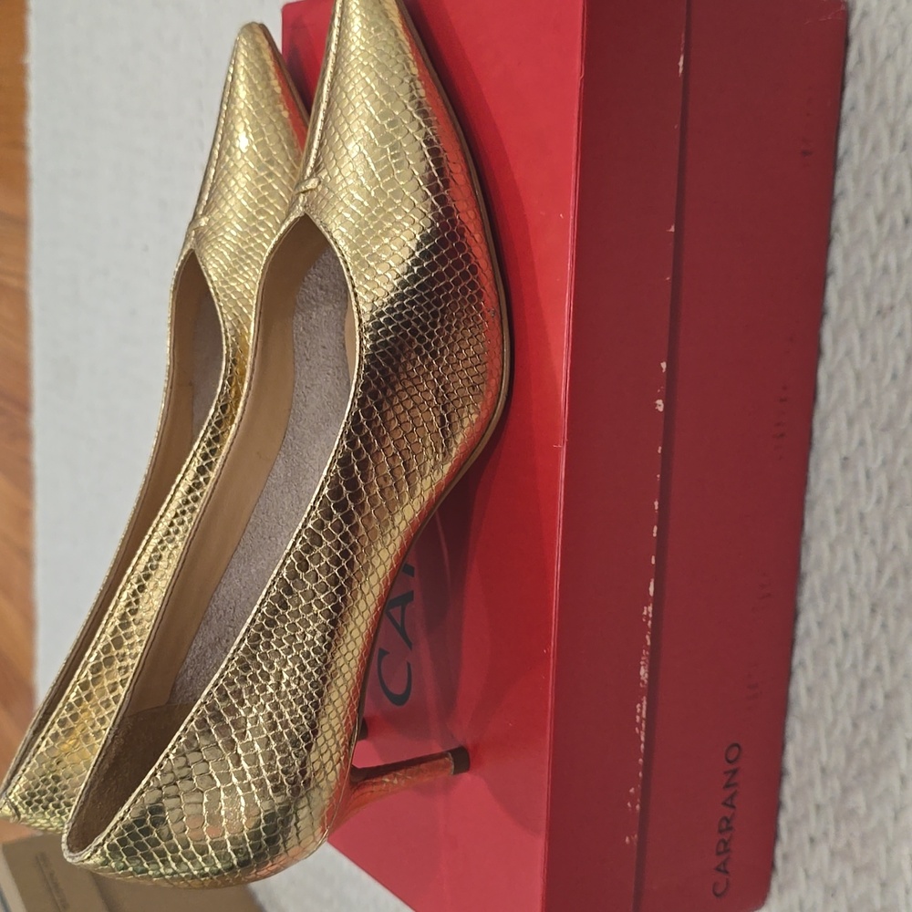 CARRANO Natalia Leather Pump. Size 7. 2.75-inch heels. - Picture 5 of 6